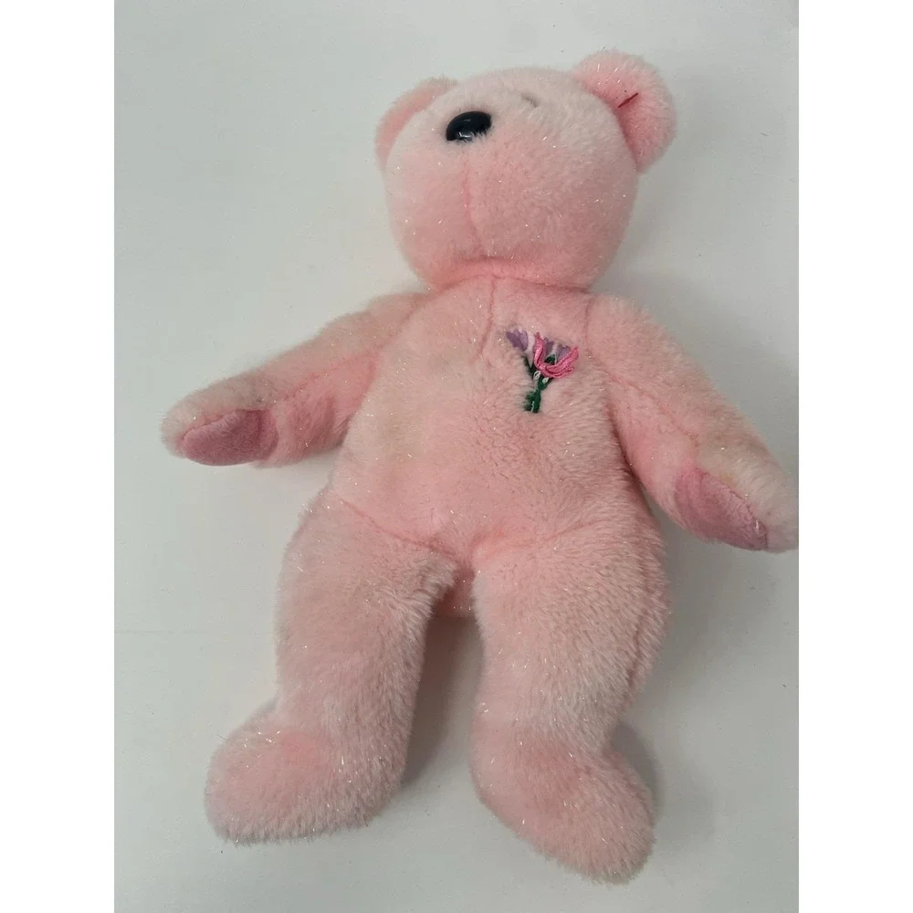 Mum Ty Beanie Baby Mothers Day Pink Teddy Bear No Tag Birthday May 13‎ 2001
